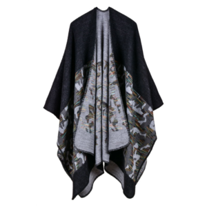 European and American fashion split thick shawl autumn and winter