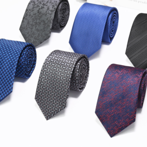 New Men's Polyester Silk Arrow Type Tie